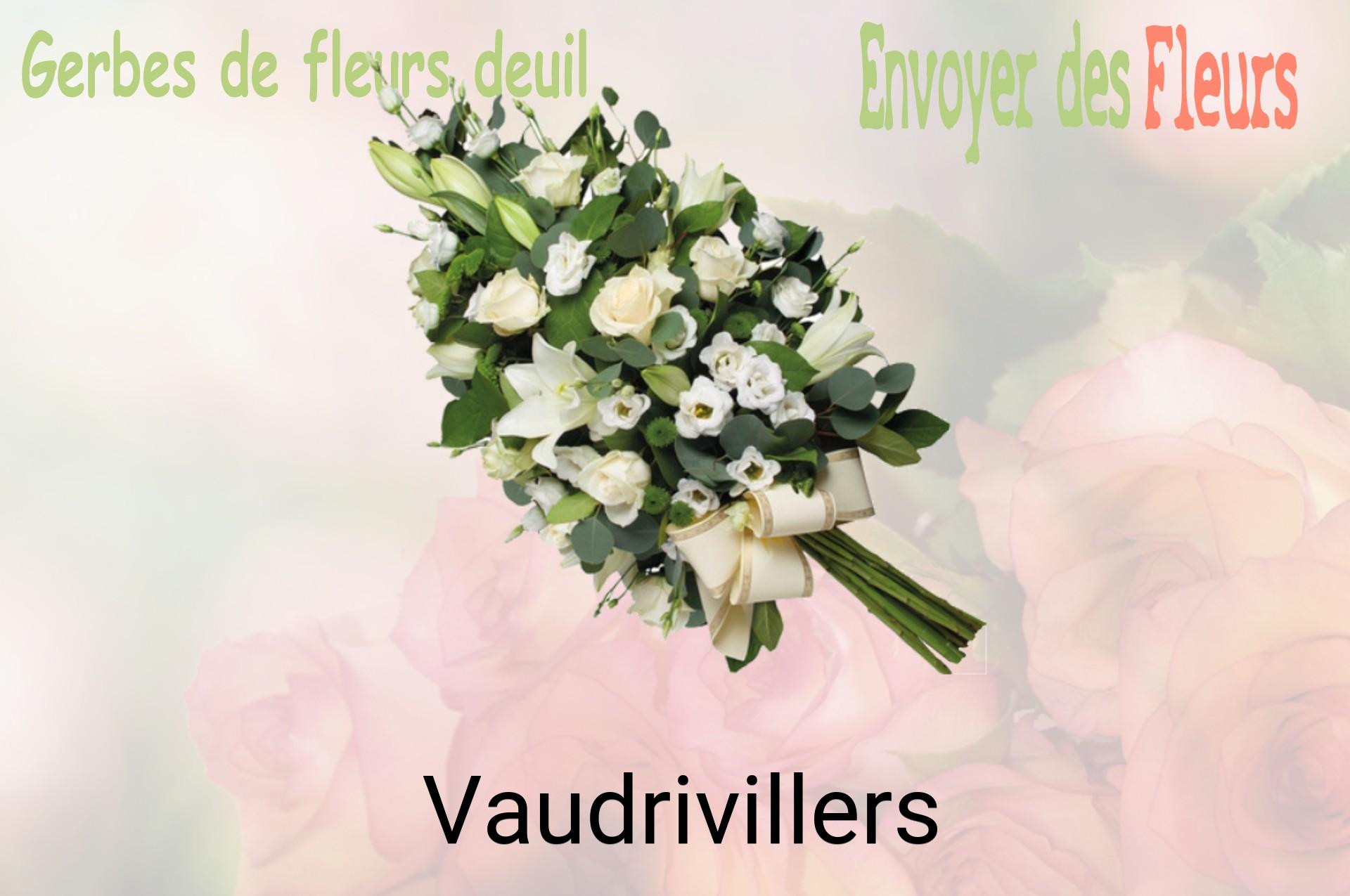 Gerbe de fleurs de deuil livrée à Vaudrivillers
